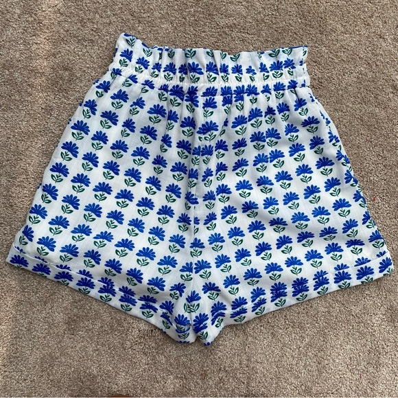 Blue Floral Shorts - Picture 2 of 3